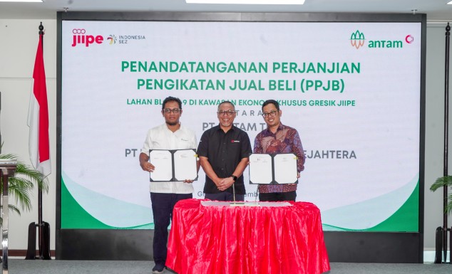 ANTAM OFFICIALLY JOINS JIIPE, READY TO BECOME A STRATEGIC LOCATION FOR THE METAL & MINERAL INDUSTRY