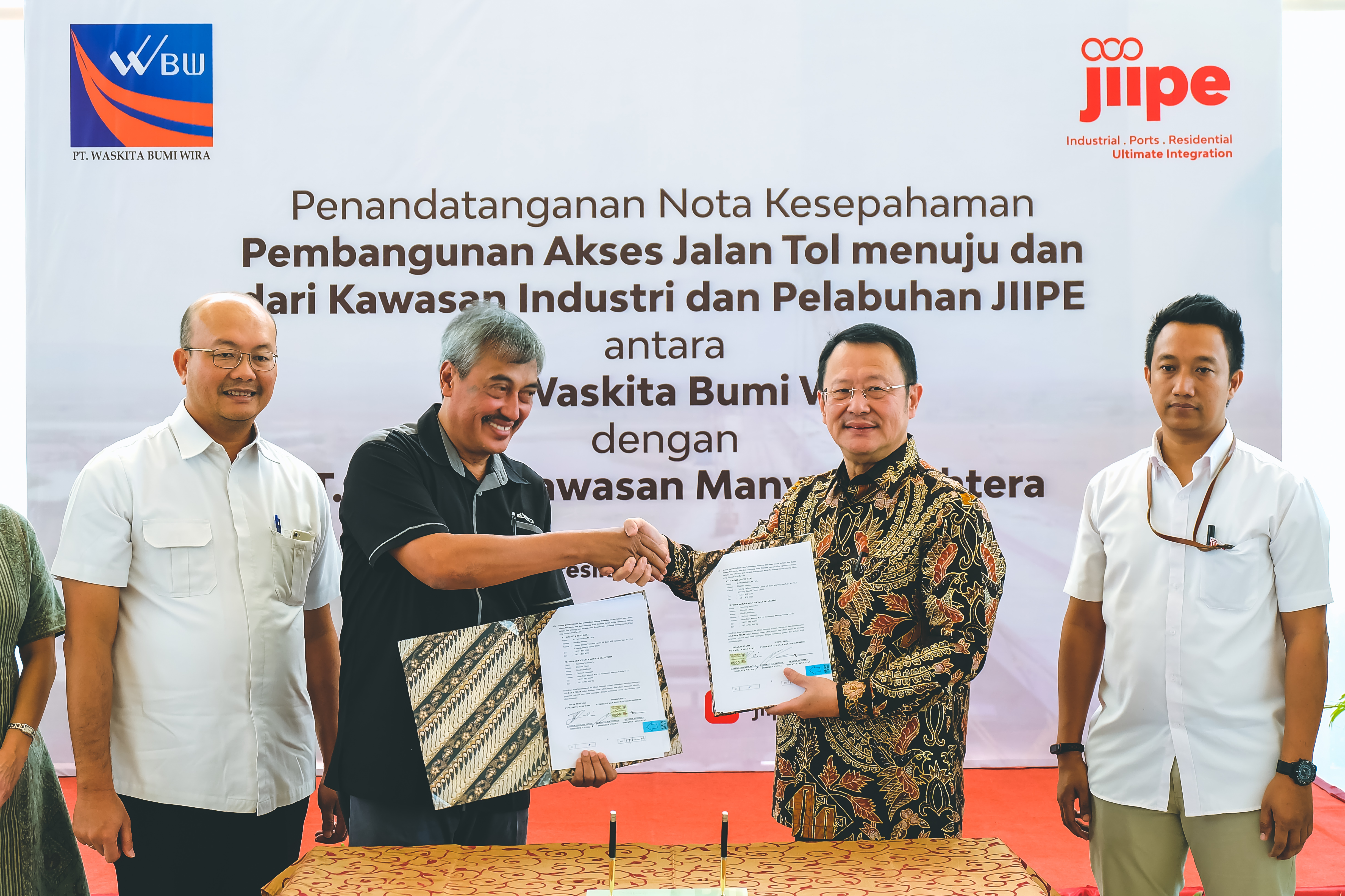 Signing of the JIIPE MOU with Waskita Bumi Wira